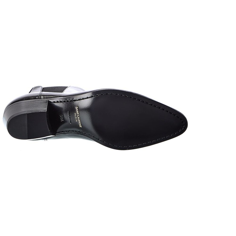 Saint Laurent Vassili 60 Leather Bootie - Picture 4 of 6